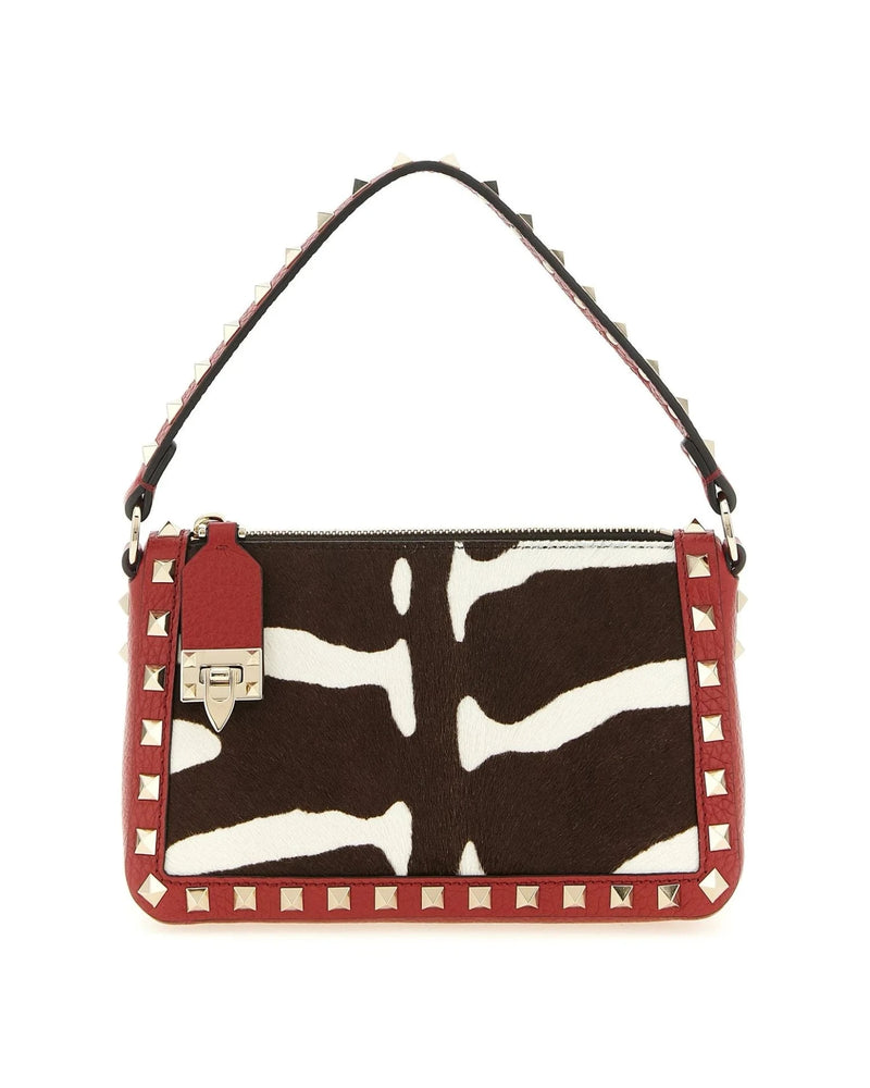 Valentino Garavani Shoulder Bag in red, Calfskin Leather