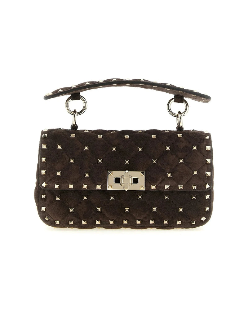 Valentino Garavani Shoulder Bag in brown, Calfskin Leather