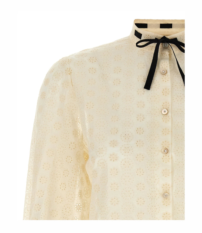 Valentino Garavani Blouse in white, Cotton — view 3