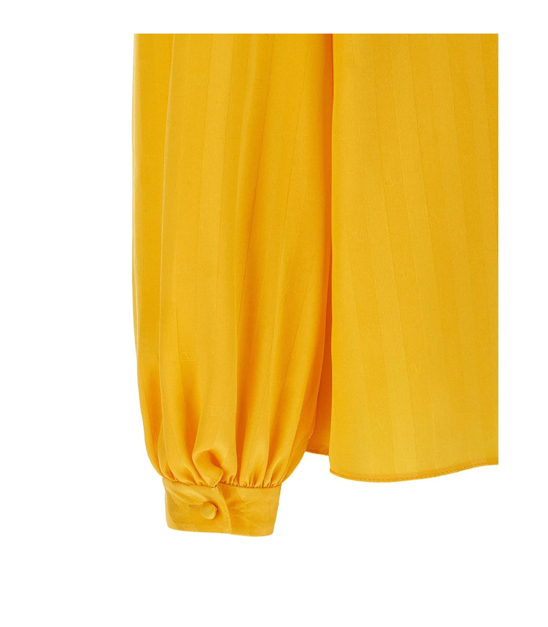 Valentino Garavani Blouse in yellow, Silk — view 4
