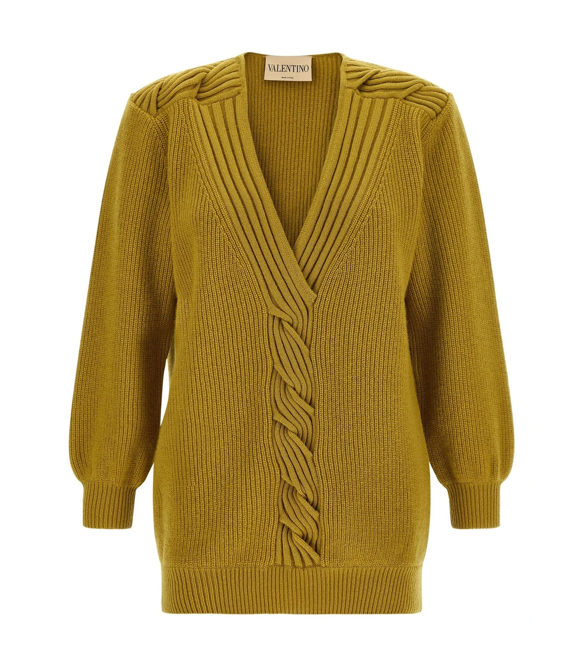 Valentino Garavani Cardigan in yellow, Virgin Wool