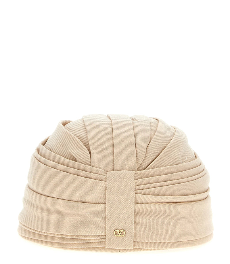 Valentino Garavani Cloche Hat in beige, Virgin Wool — view 3