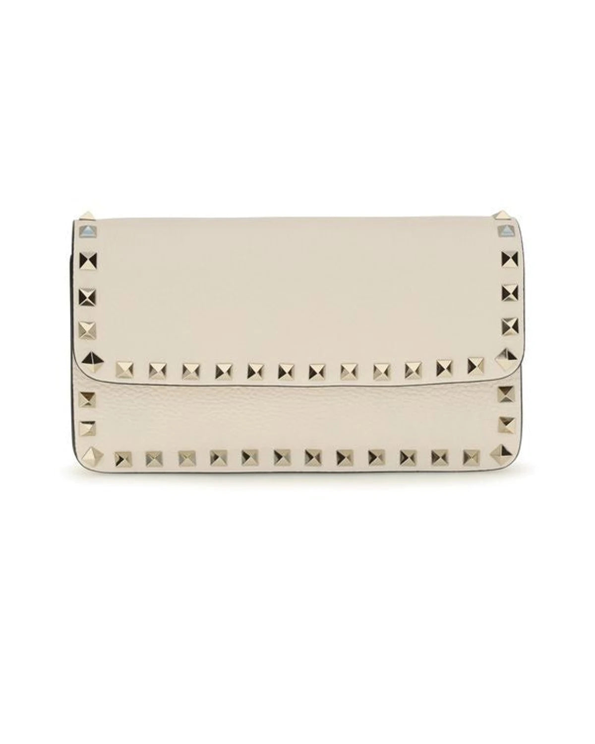 Valentino Garavani Clutch Bag in beige, Calf Leather