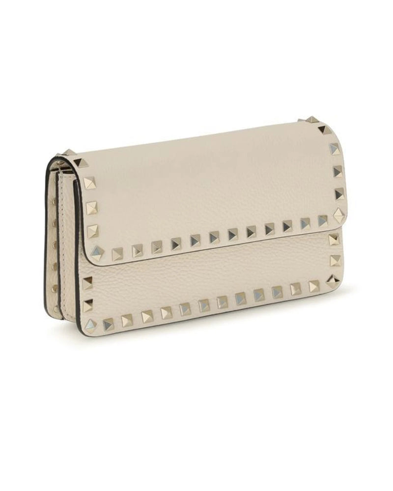 Valentino Garavani Clutch Bag in beige, Calf Leather — view 2
