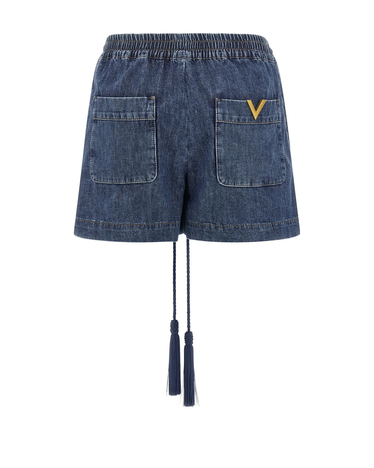 Valentino Garavani Denim Short in blue, Cotton — view 2