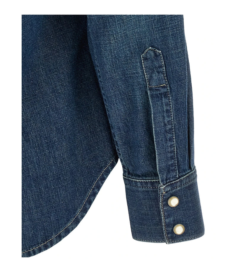 Valentino Garavani Dress Shirt in blue, Cotton — view 4