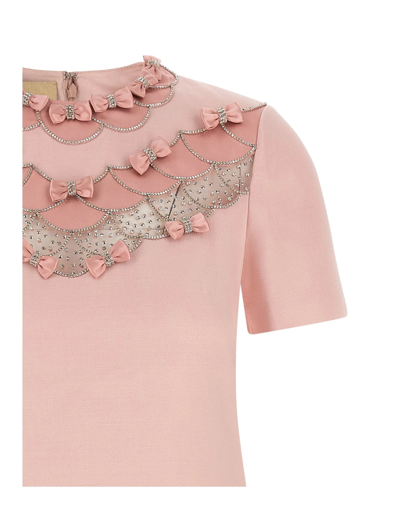 Valentino Garavani Dresse in pink, Virgin Wool — view 3
