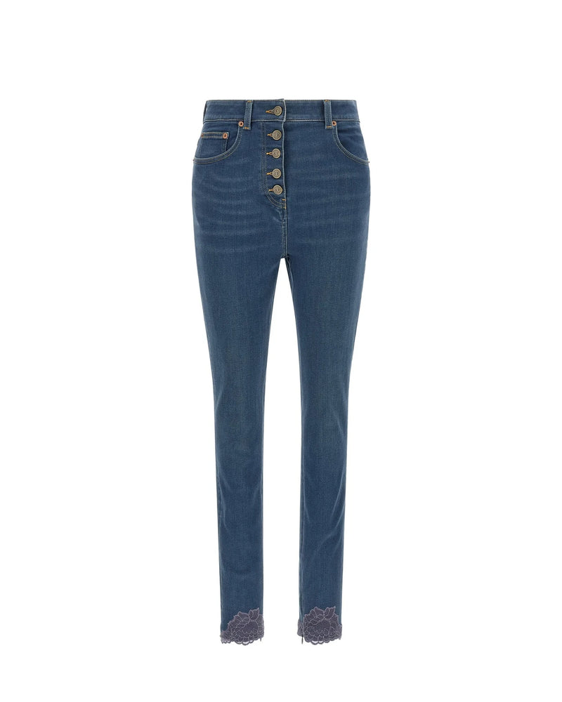 Valentino Garavani Jean in blue, Cotton Denim