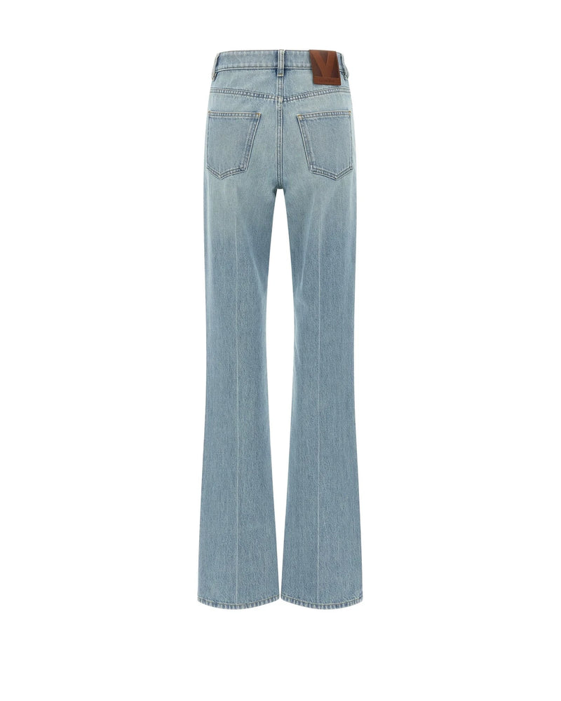 Valentino Garavani Jean in blue, Cotton — view 2