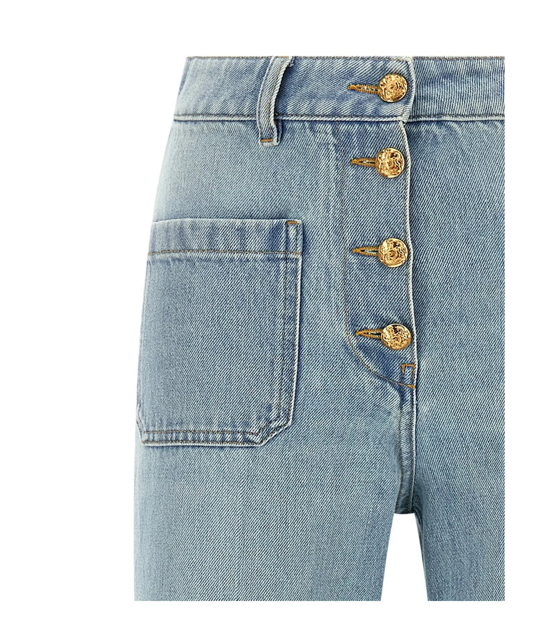 Valentino Garavani Jean in blue, Cotton — view 3