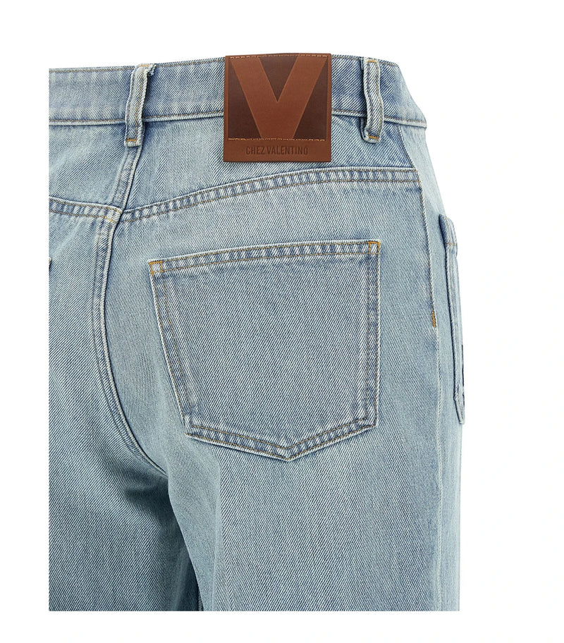 Valentino Garavani Jean in blue, Cotton — view 4