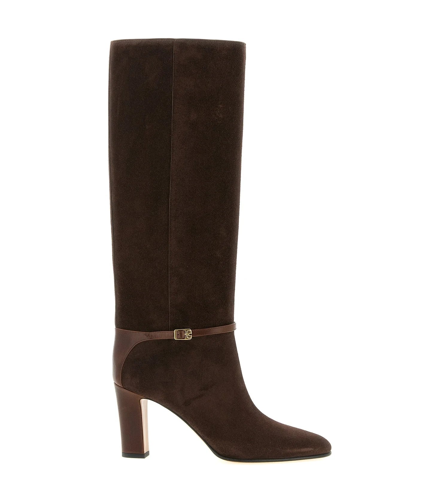 Valentino Garavani Knee High Boots in brown, Calfskin Leather