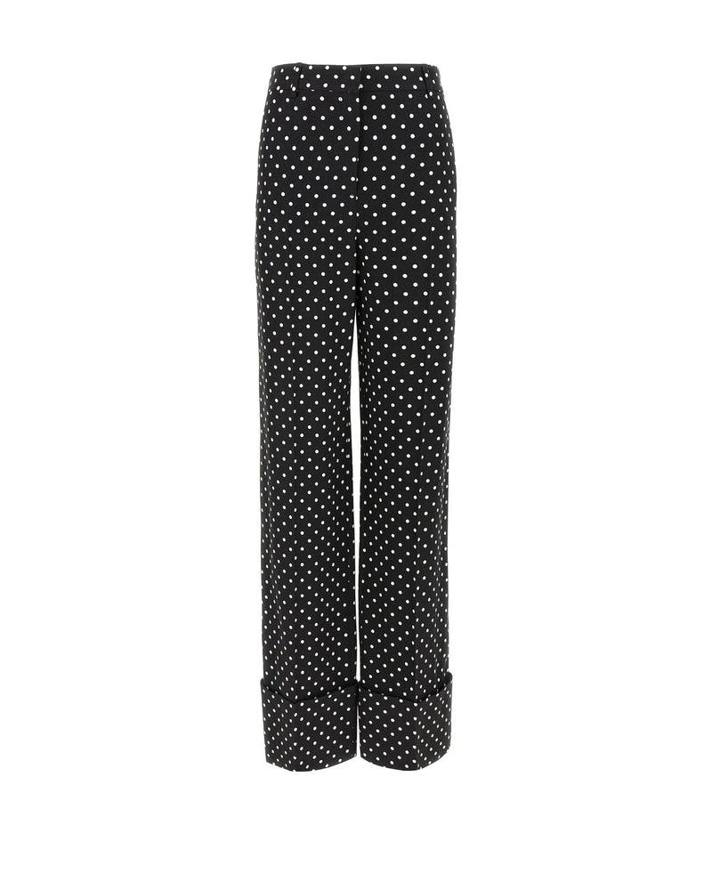 Valentino Garavani Palazzo Pant in black, Viscose