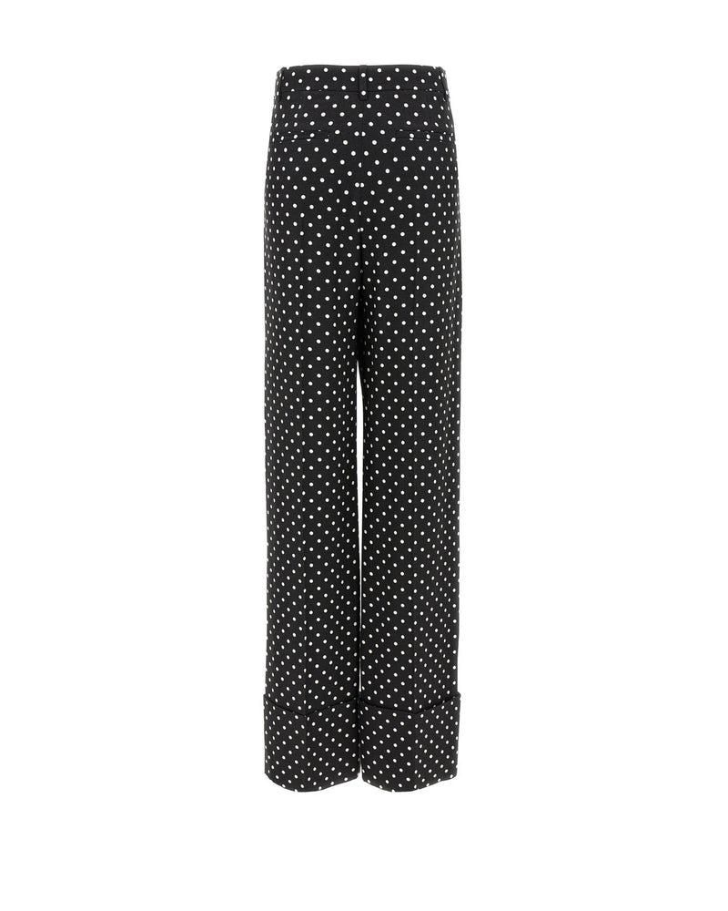 Valentino Garavani Palazzo Pant in black, Viscose — view 2