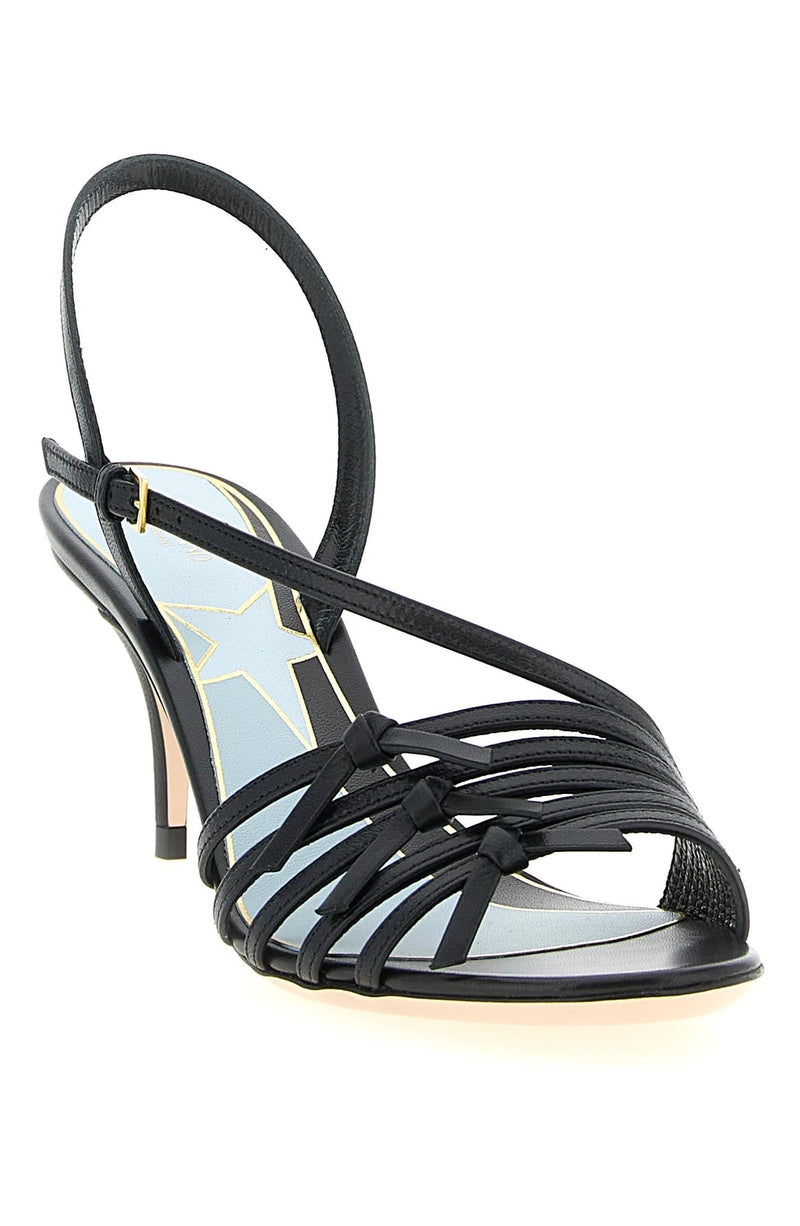 Valentino Garavani Black Stiletto Sandals 