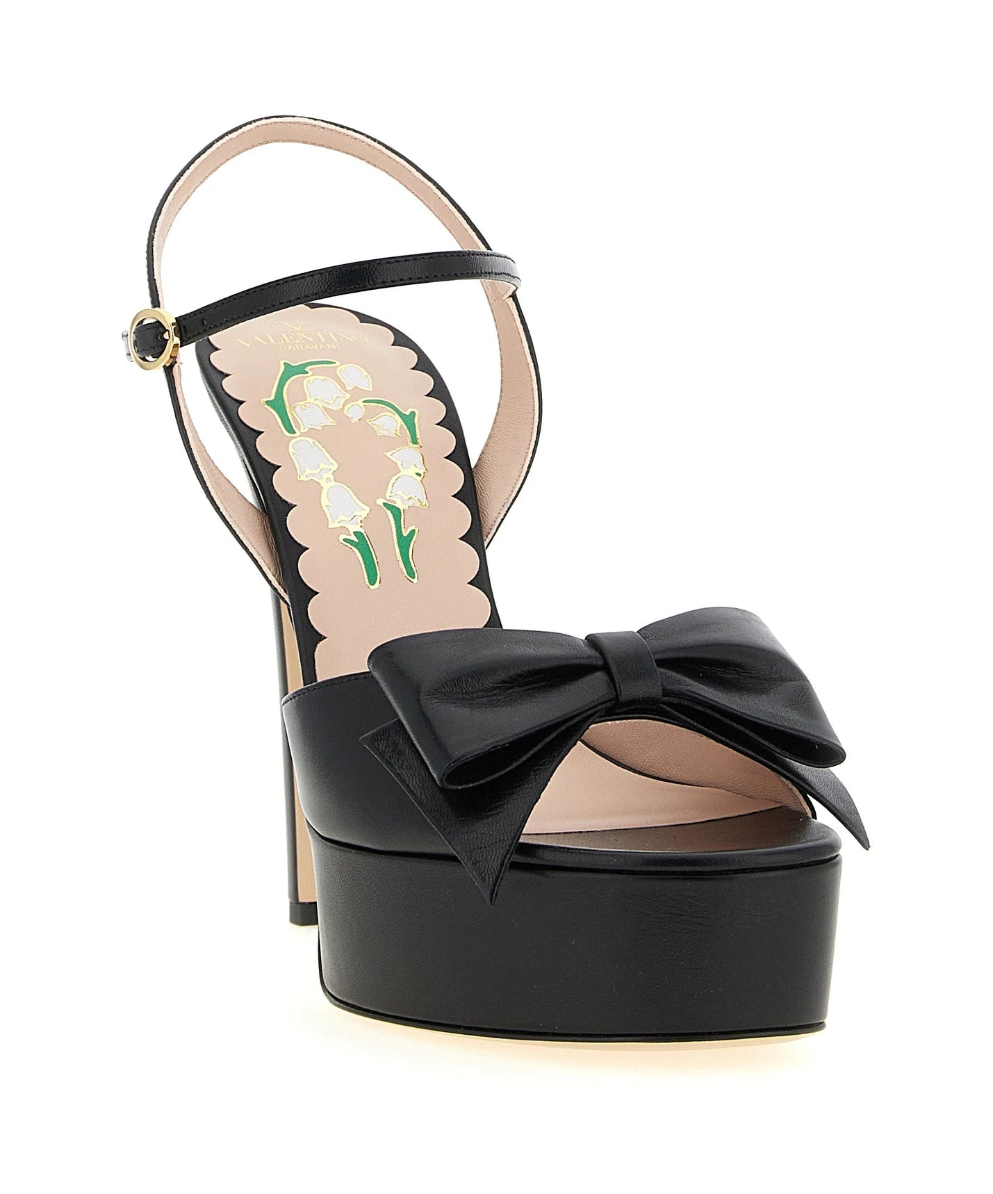 Valentino Garavani Black Stiletto Sandals 