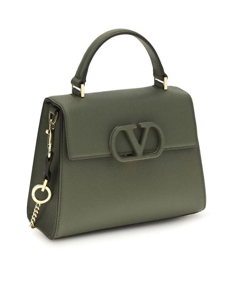 Valentino Garavani Satchel Bag in green, Calf Leather — view 2