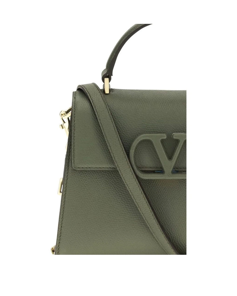 Valentino Garavani Satchel Bag in green, Calf Leather — view 4