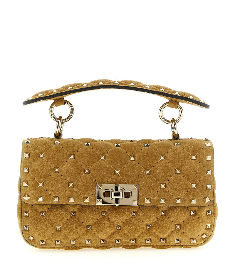 Valentino Garavani Shoulder Bag in beige, Calfskin Leather