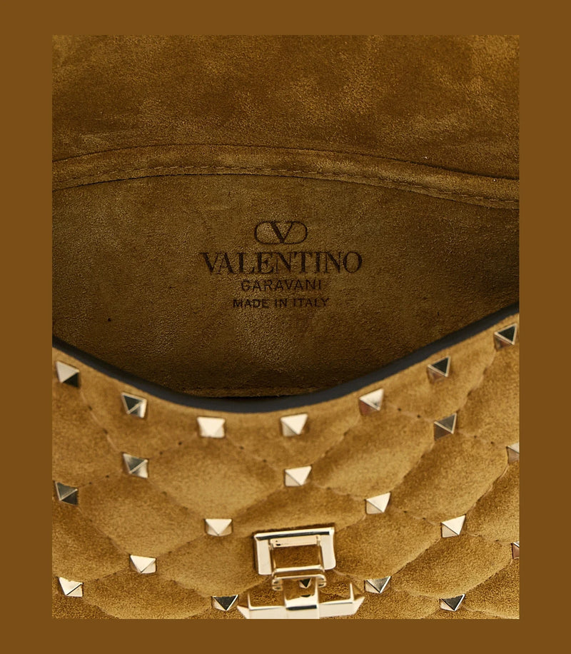 Valentino Garavani Shoulder Bag in beige, Calfskin Leather — view 4