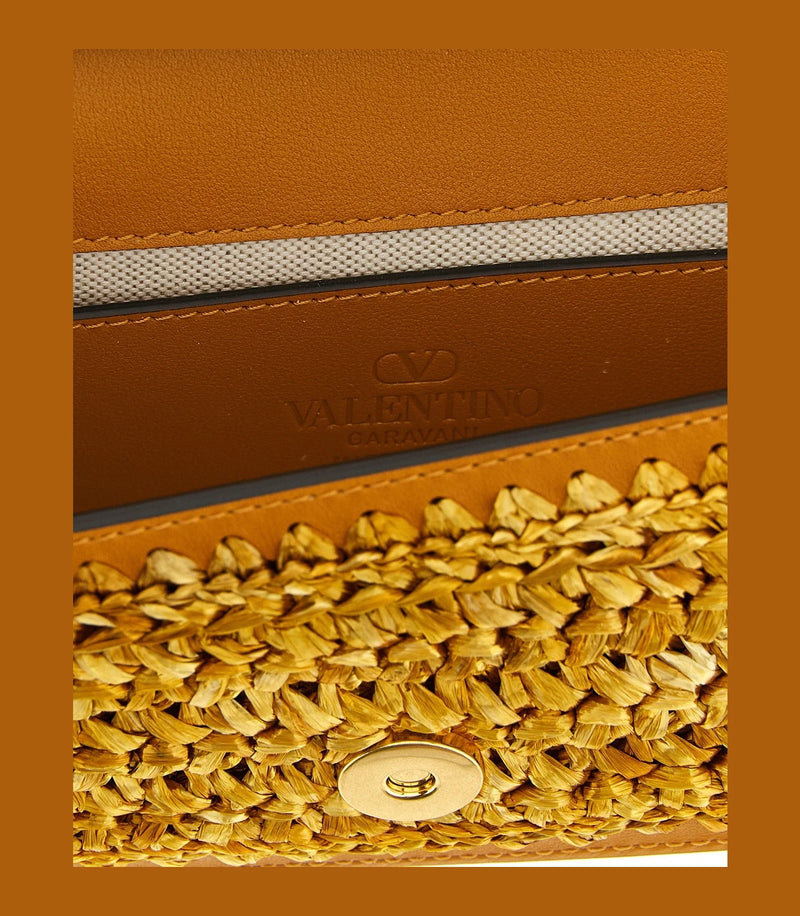 Valentino Garavani Shoulder Bag in gold, Viscose — view 4
