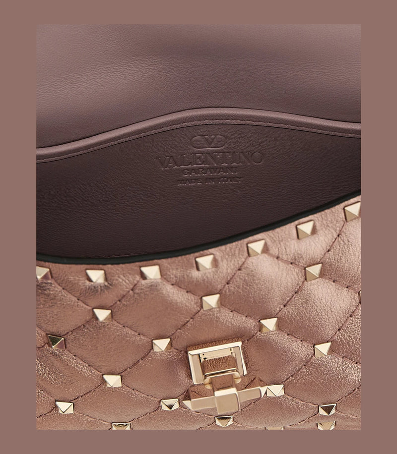 Valentino Garavani Shoulder Bag in pink, Lamb Leather — view 4