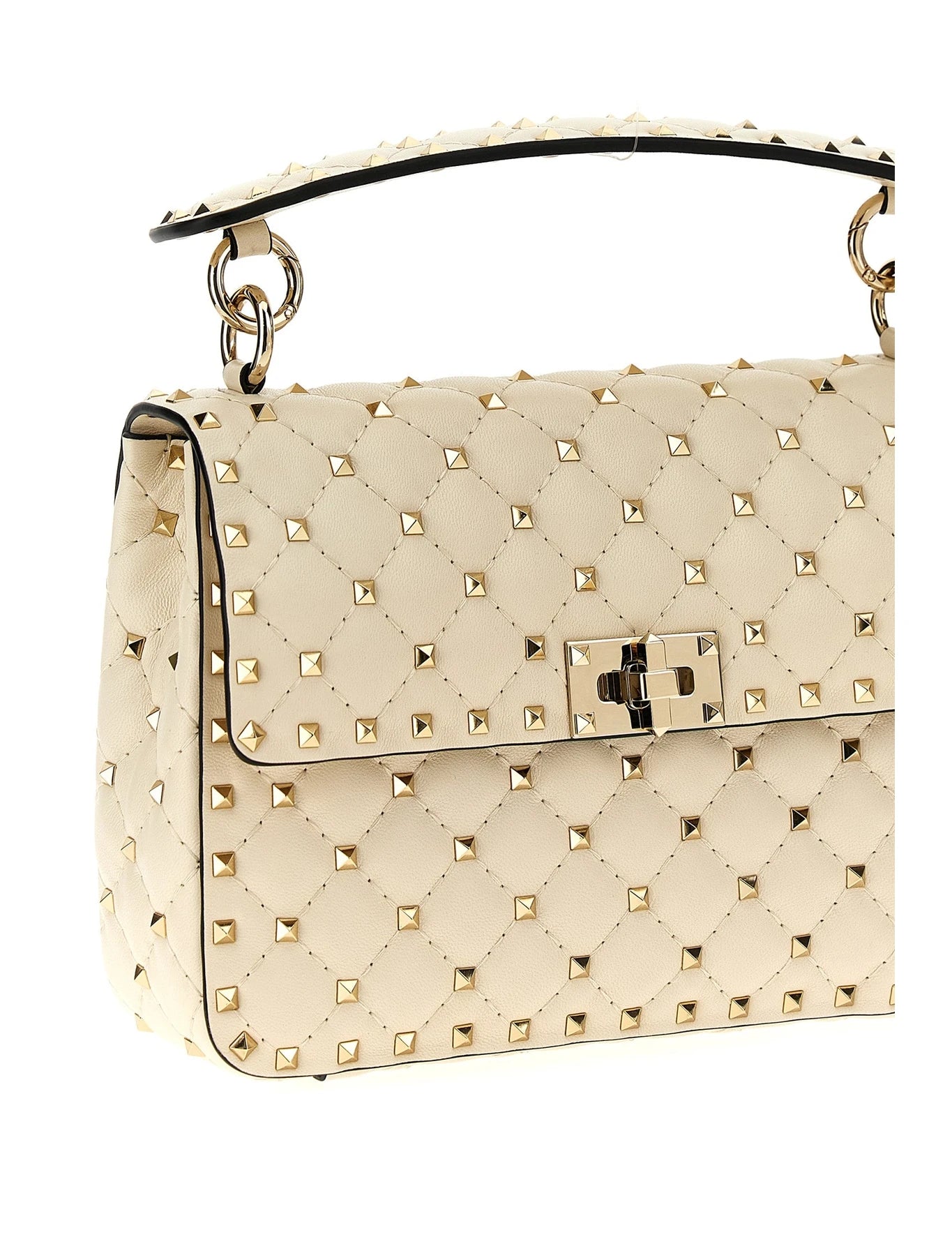 Valentino Garavani Shoulder Bag in white, Lamb Leather — view 3