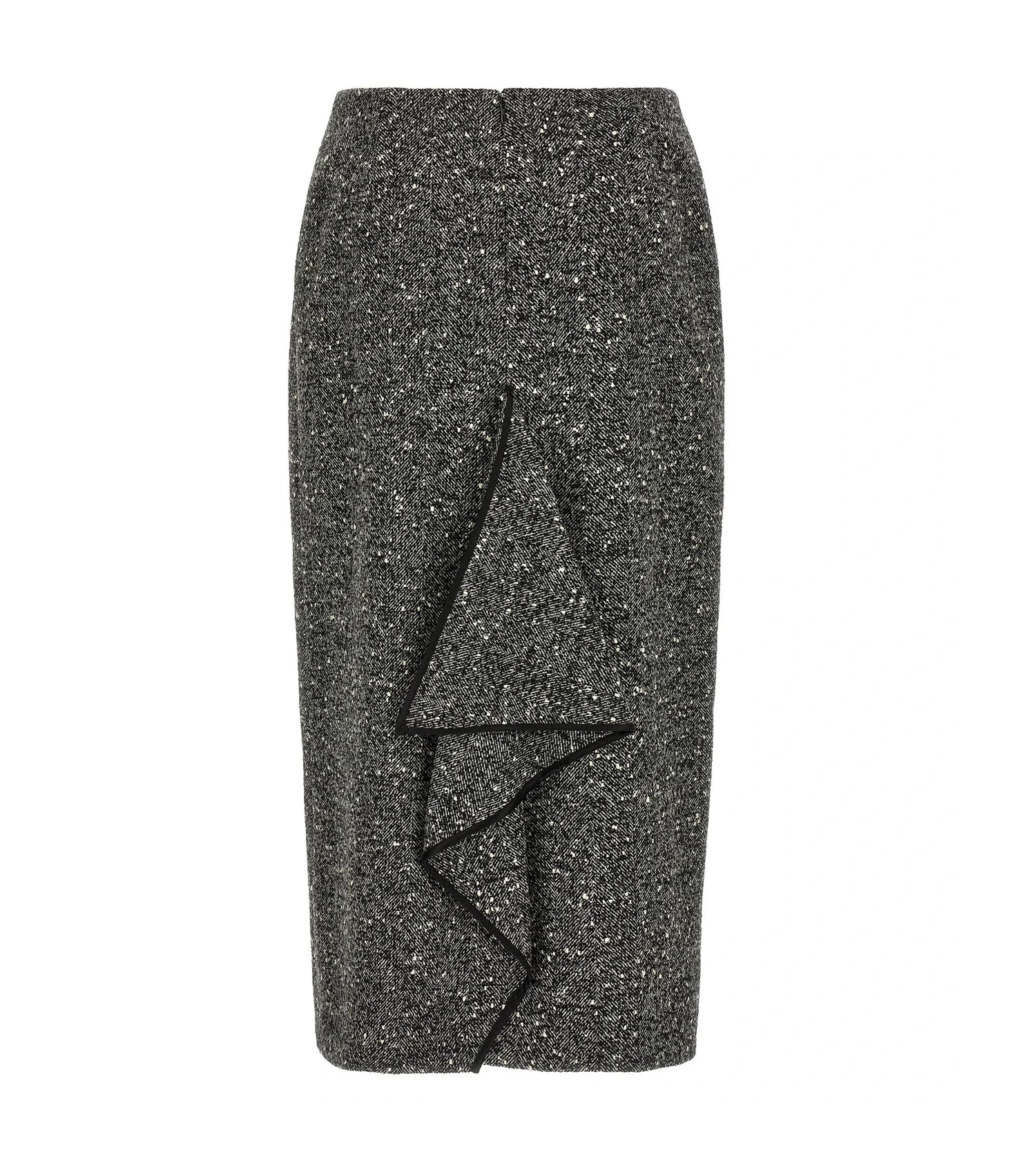 Valentino Garavani Skirt in gray, Virgin Wool — view 2