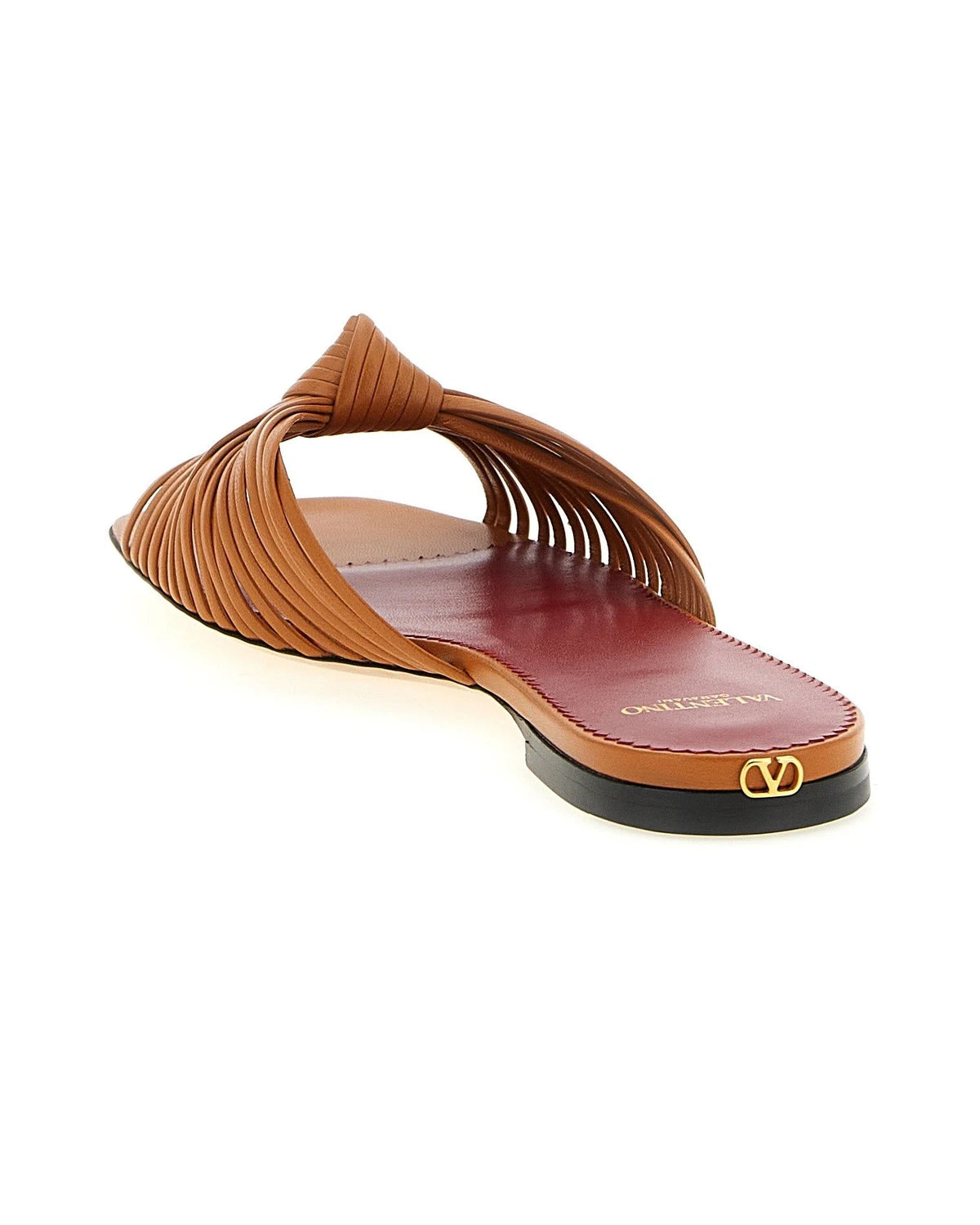 Valentino Garavani Slides in brown, Goat Leather — view 3