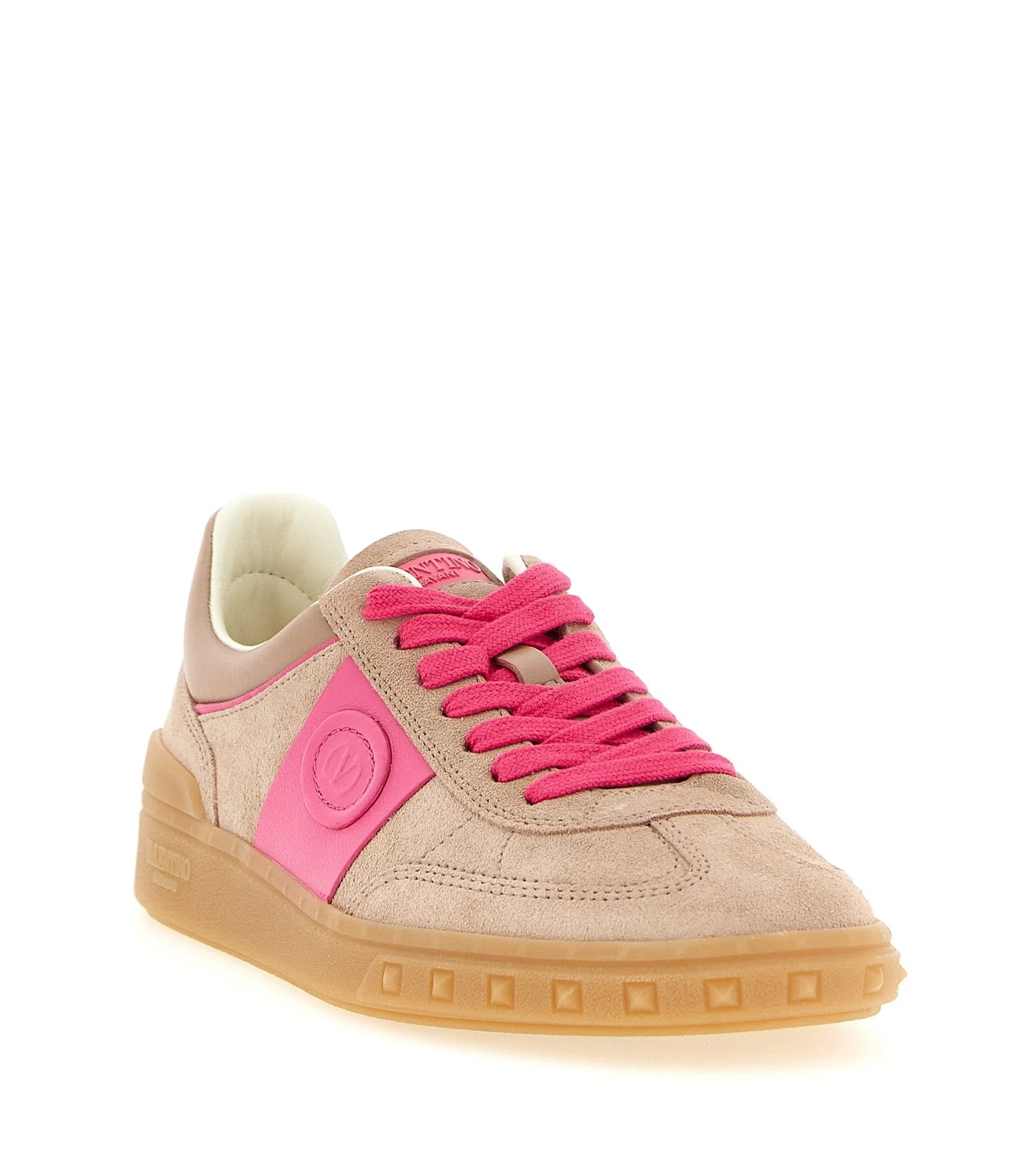 Valentino Garavani Sneakers in pink, Calfskin Leather — view 2