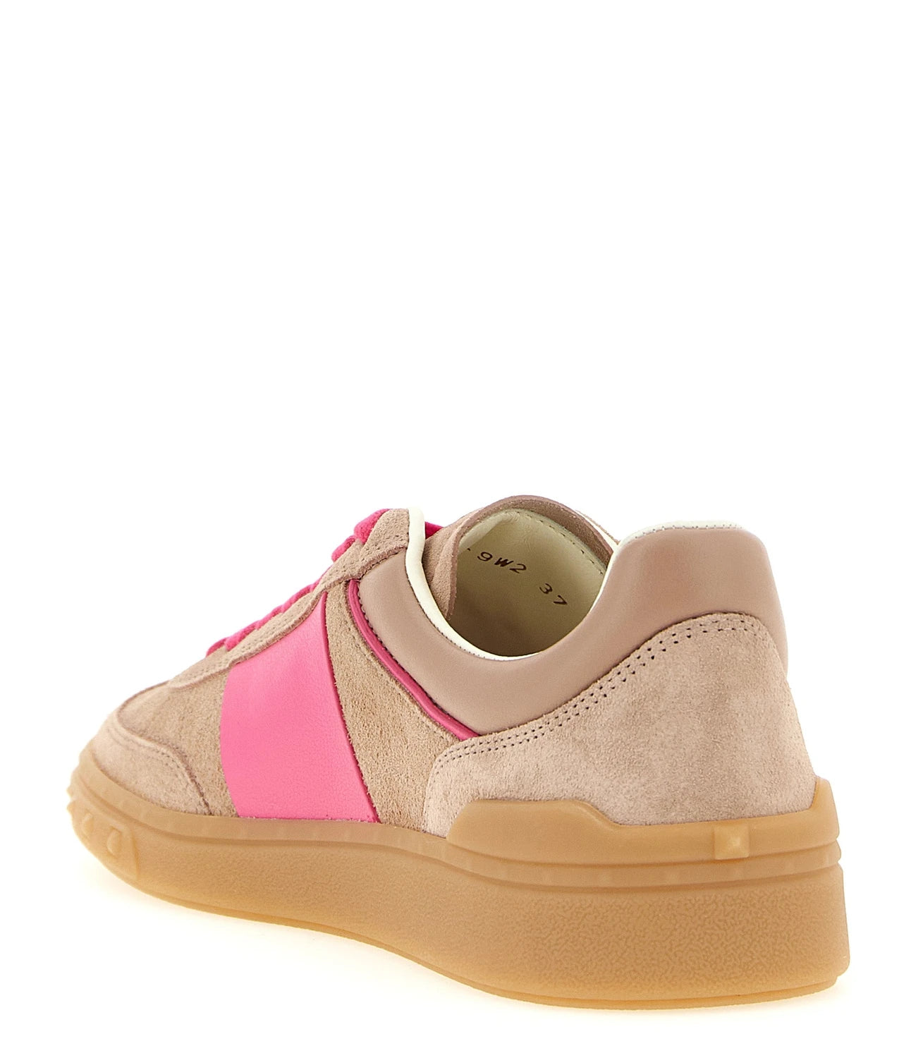 Valentino Garavani Sneakers in pink, Calfskin Leather — view 3