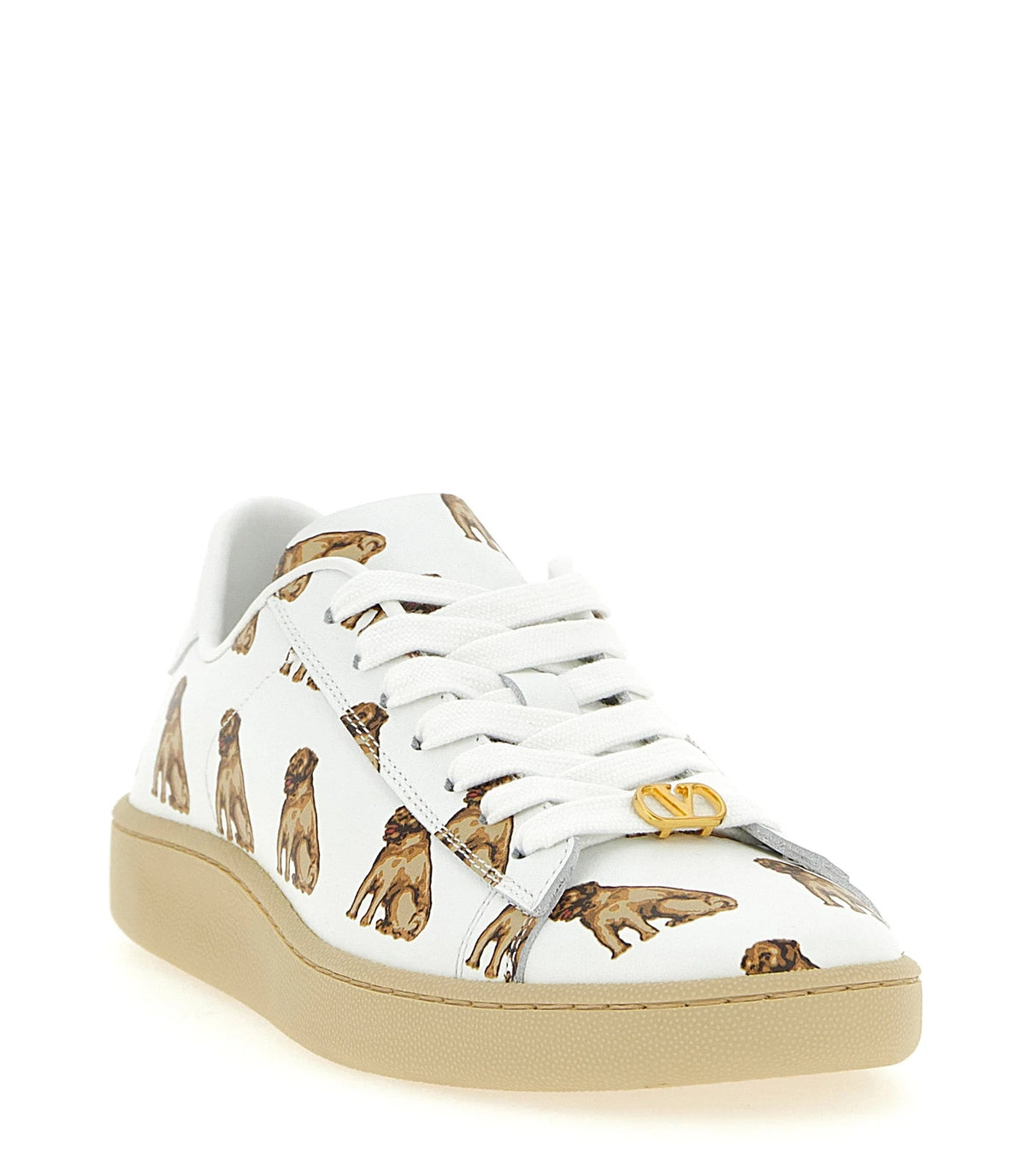 Valentino Garavani Sneakers in white, Calfskin Leather — view 2