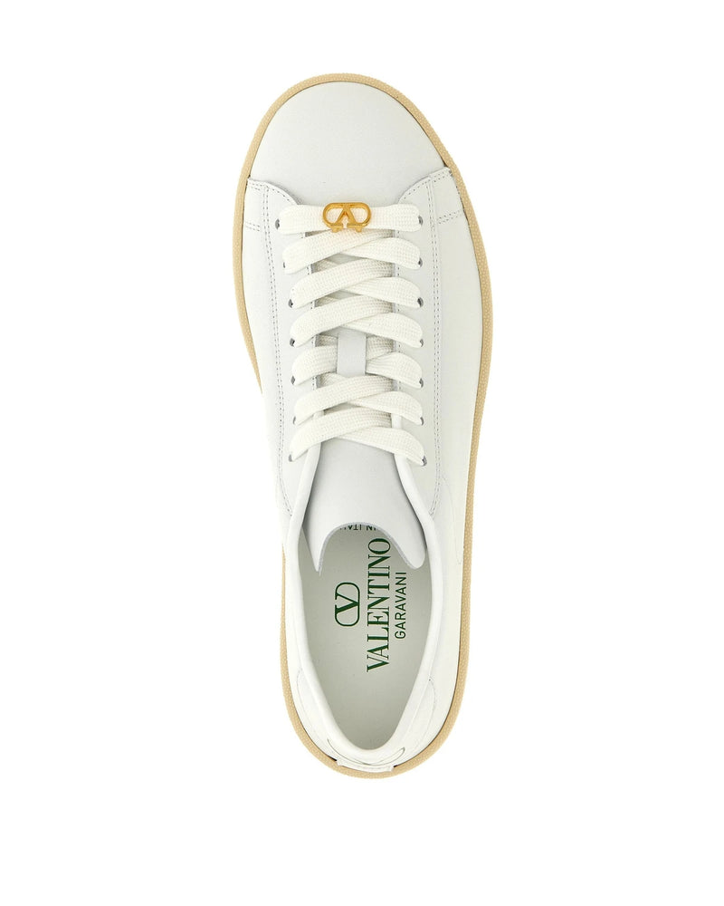 Valentino Garavani Sneakers in white, Calfskin Leather — view 4