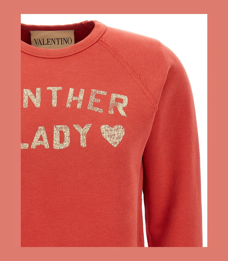 Valentino Garavani Sweatshirt in red, Cotton — view 3