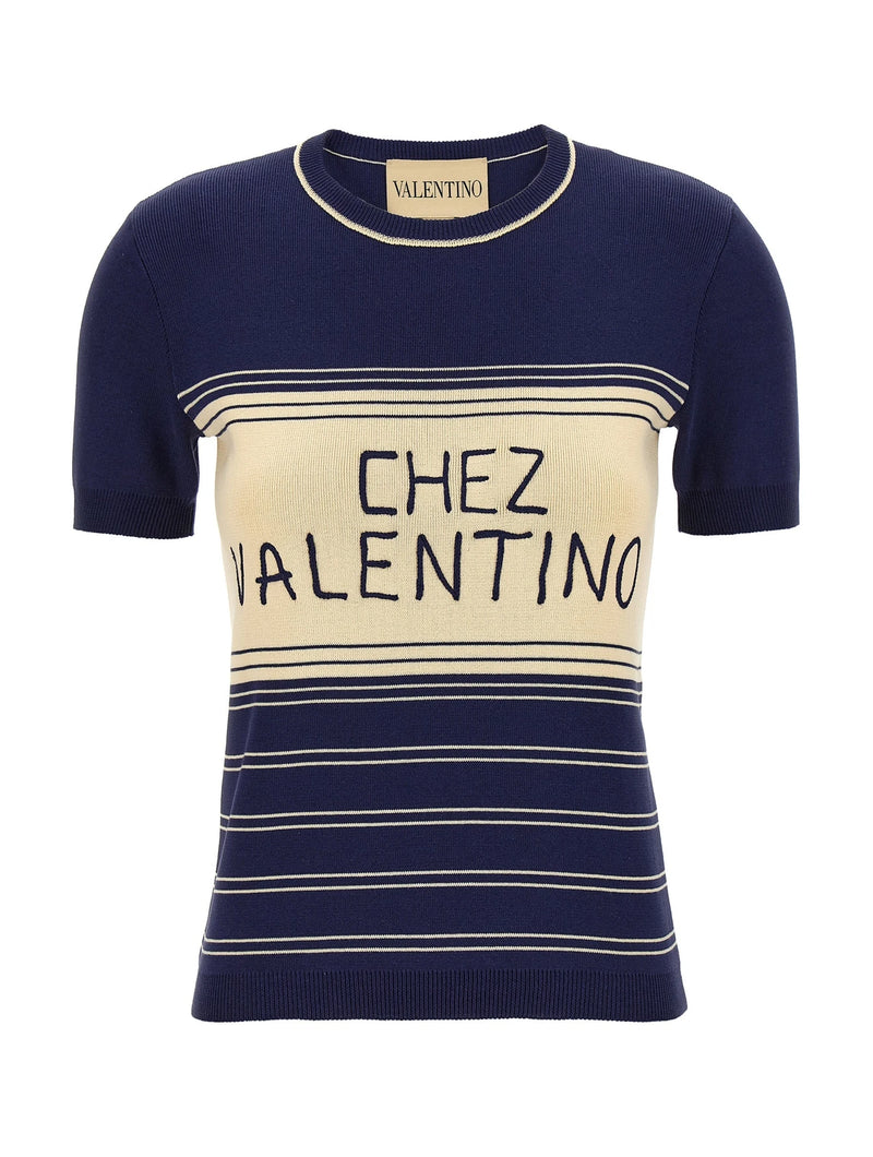 Valentino Garavani T-Shirt in blue, Cotton