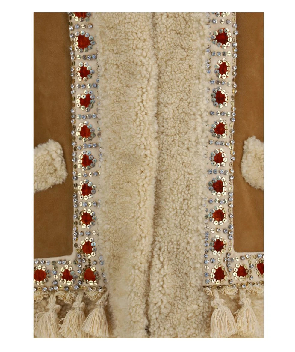 Valentino Garavani Vest in beige, Lamb — view 3