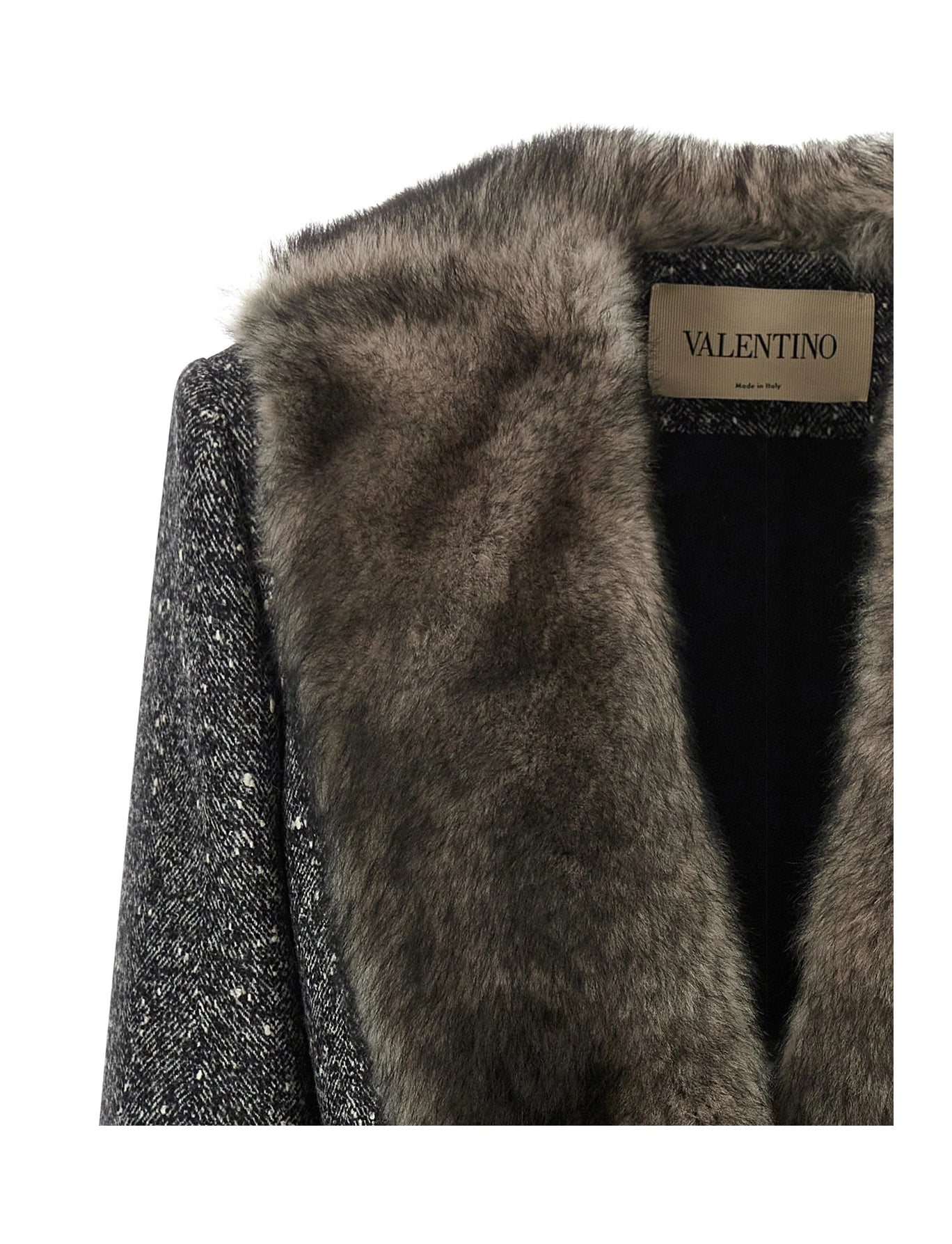 Valentino Garavani Wrap Coat in brown, Virgin Wool — view 3