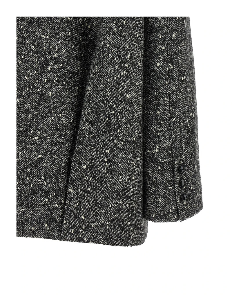 Valentino Garavani Wrap Coat in brown, Virgin Wool — view 4