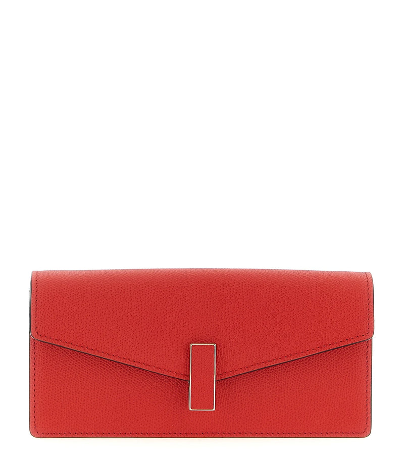 Valextra Envelope Clutche in red, Calfskin Leather