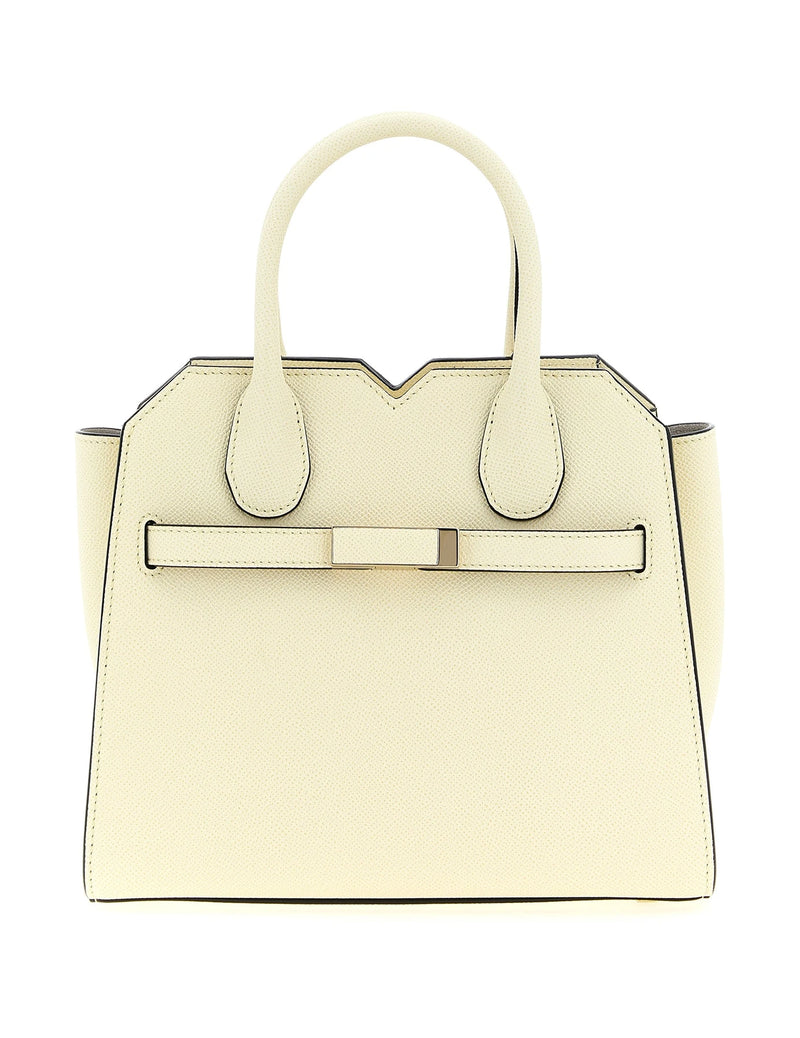 Valextra Satchel Bag in white, Calfskin Leather