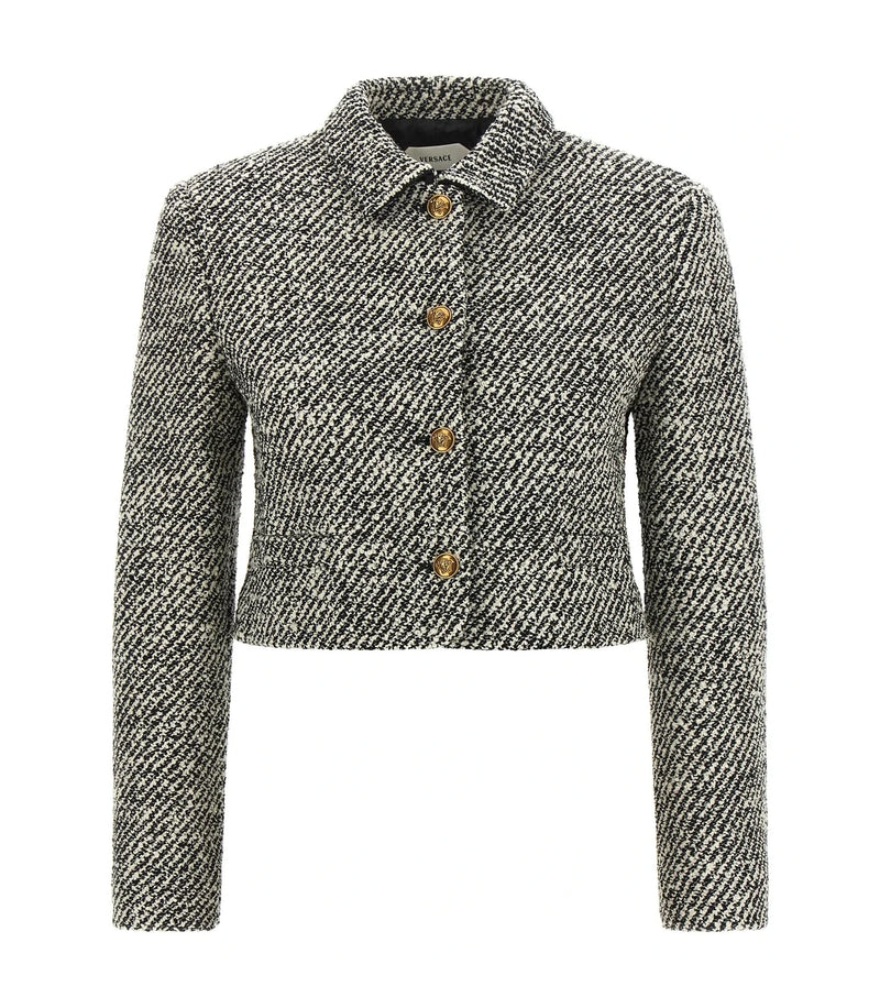 Versace Bolero Jacket in multicolor, Virgin Wool