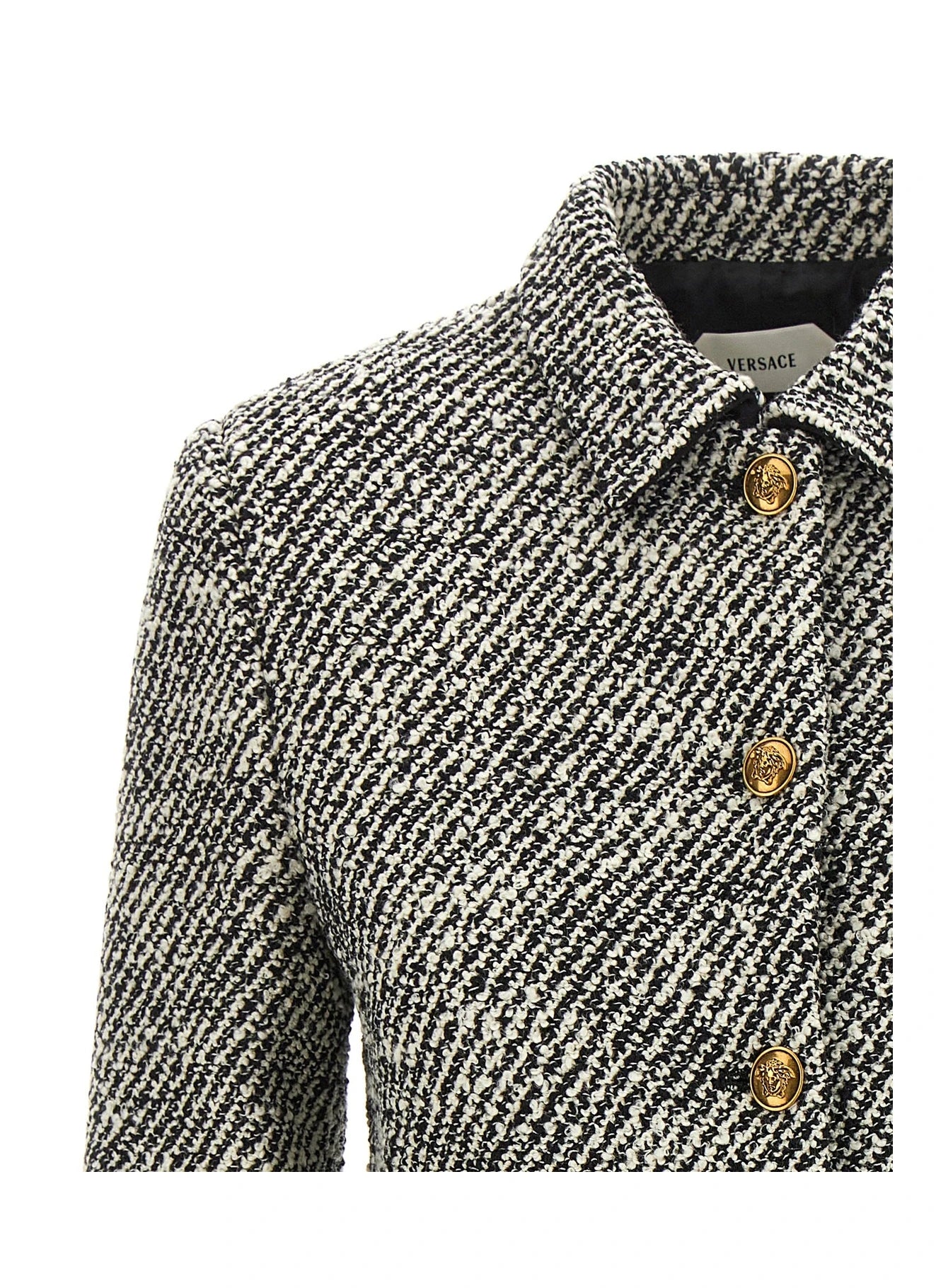 Versace Bolero Jacket in multicolor, Virgin Wool — view 3