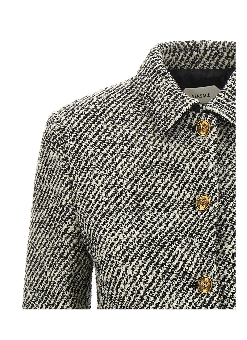 Versace Bolero Jacket in multicolor, Virgin Wool — view 3