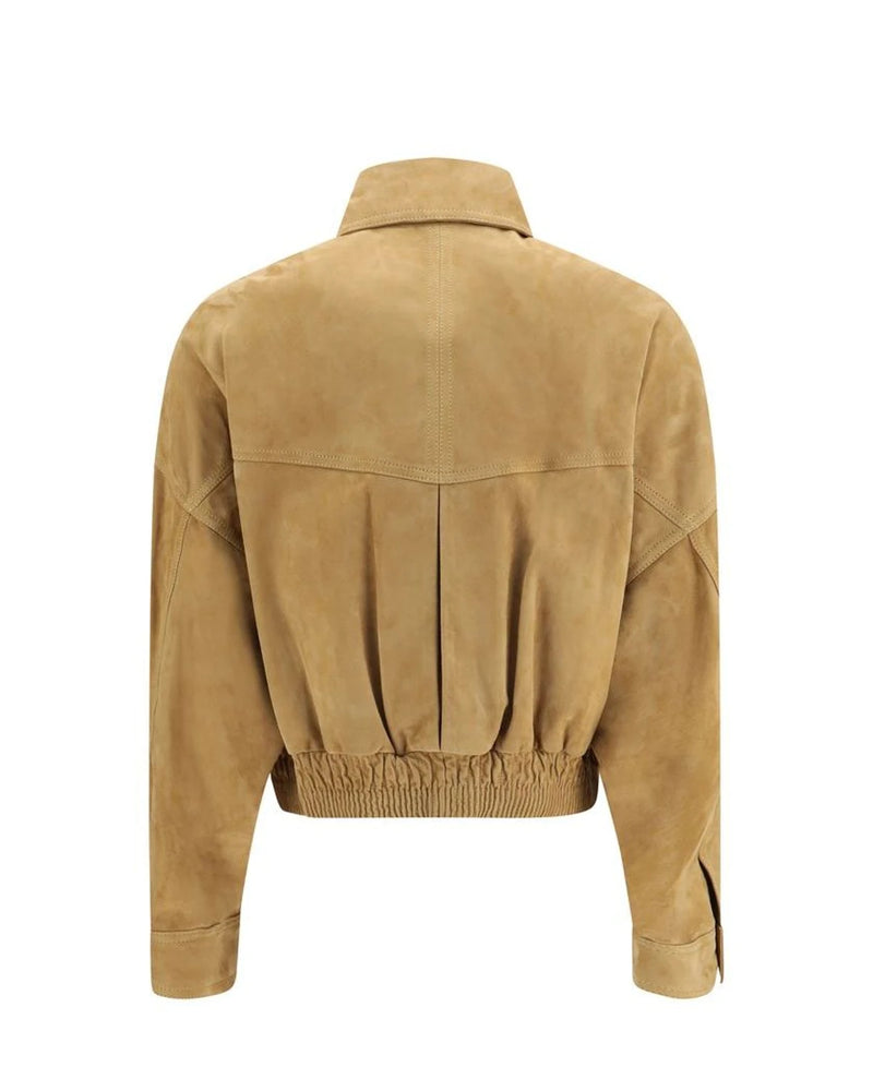 Versace Bomber Jacket in beige, Lamb — view 2
