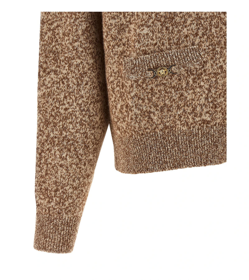 Versace Cardigan in beige, Wool — view 4