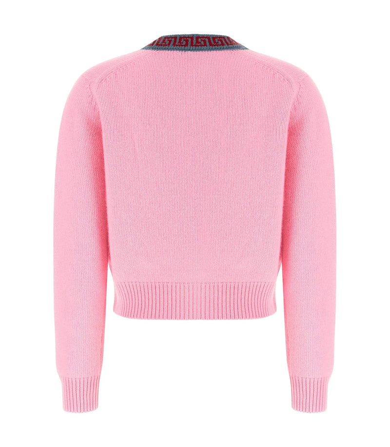 Versace Cardigan in pink, Virgin Wool — view 2