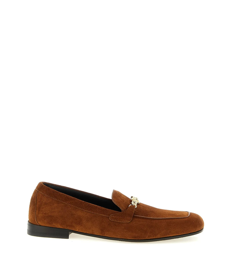 Versace Loafers in brown, Calfskin Leather
