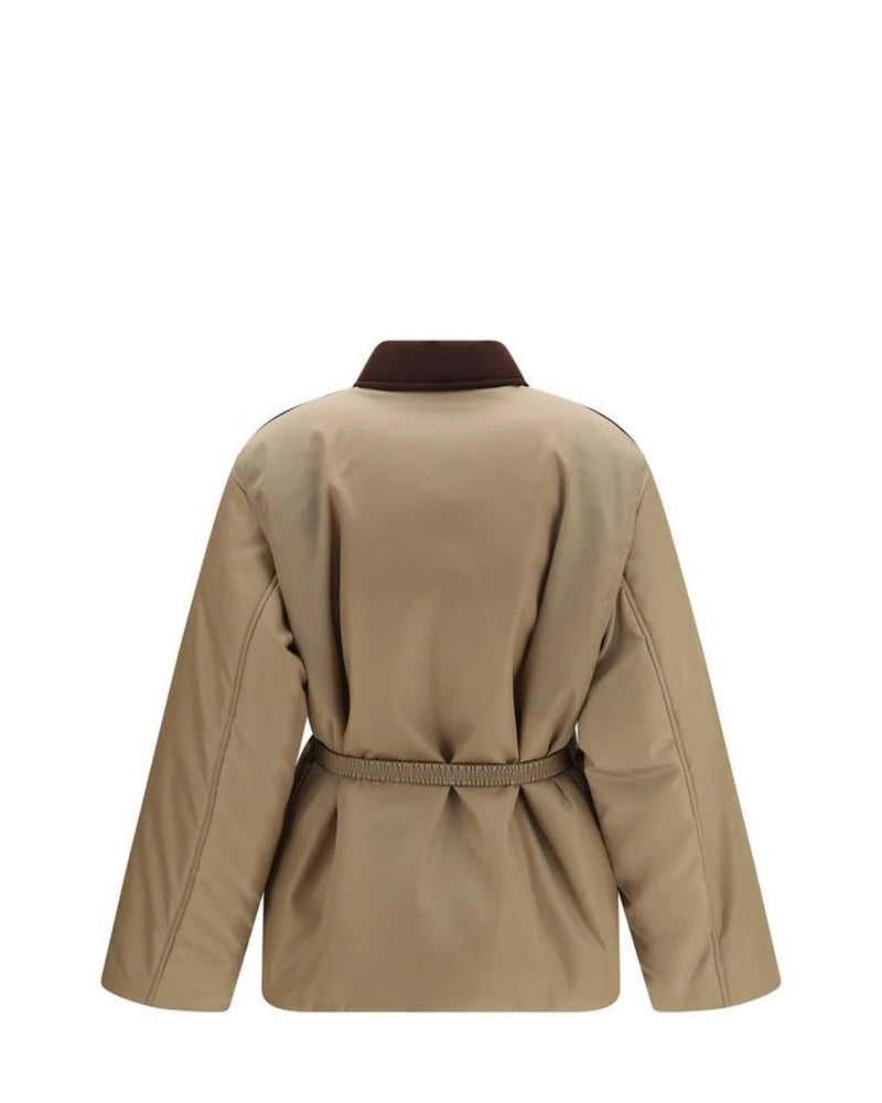 Versace Puffer Jacket in beige, Nylon — view 2