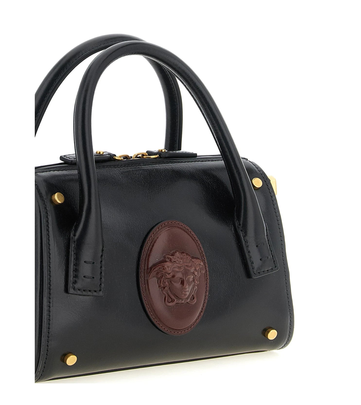 Versace Satchel Bag in black, Calfskin Leather — view 3