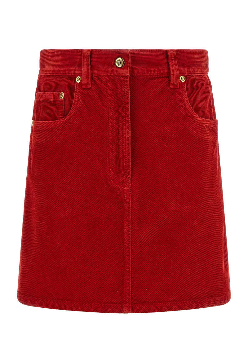 Versace Skirt in red, Cotton